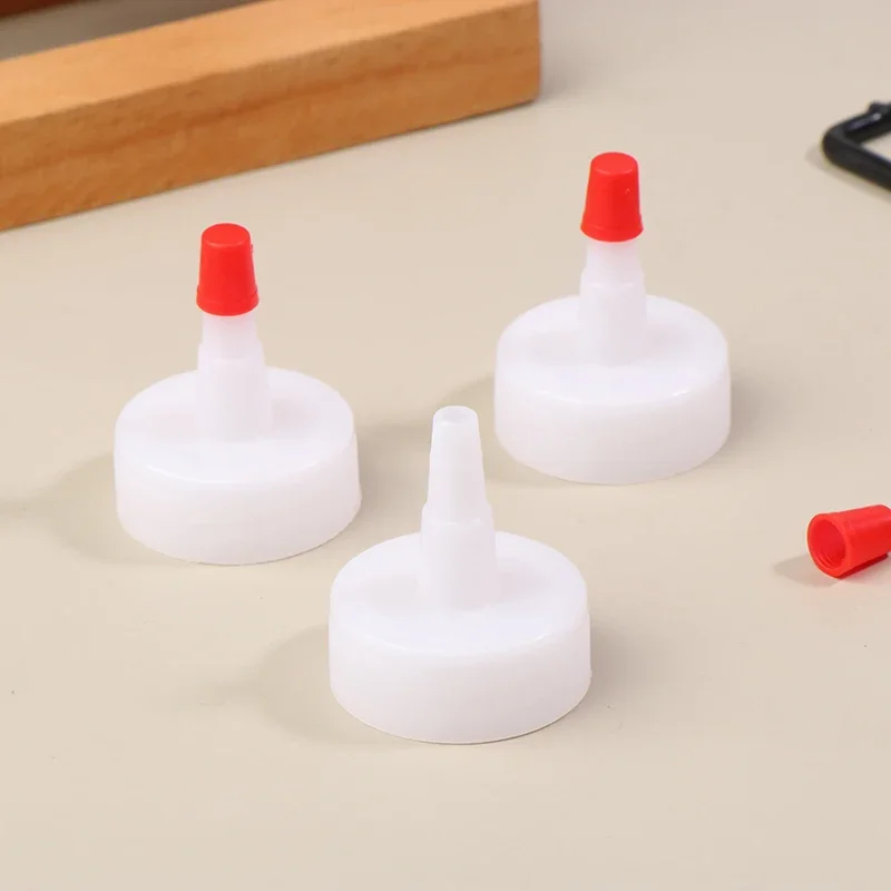 20/50pcs 28mm Bottle Cap Tip Conversion Head Plastic Red Bottle Sealing Cap Universal Leak Proof Squeeze Bottles Replacement Cap