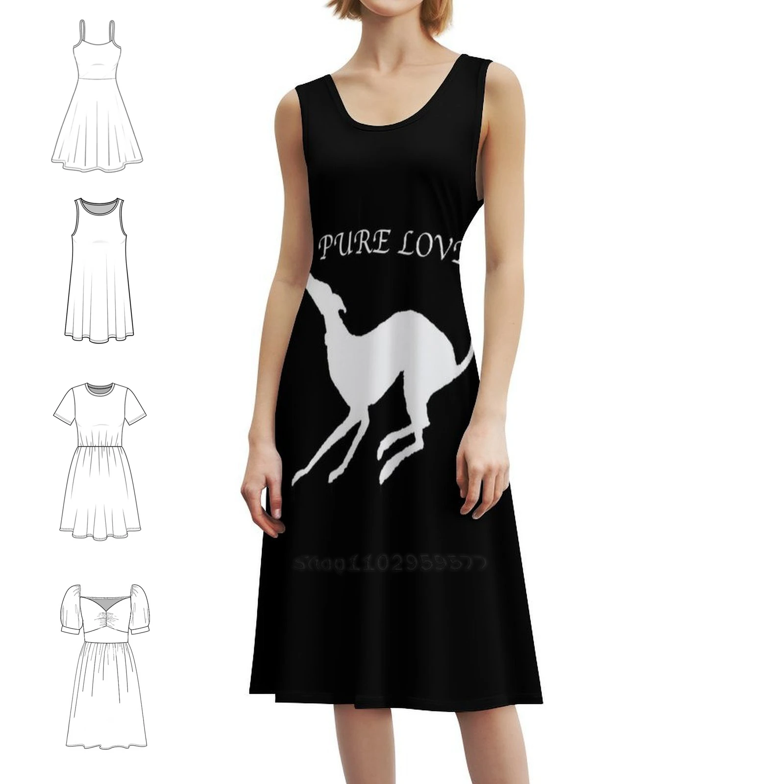 

Greyhound G707 Женское элегантное вечернее платье Платье трапециевидной формы с короткими/длинными/без рукавов Обзор глаз Greyhound Whippet Mans