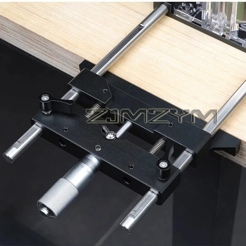 Strumento ausiliario per rifilatrice, accordatura fine, scanalatura, binario di guida a linea retta per utensili per la lavorazione del legno adatto per rifilatrice da 65 mm