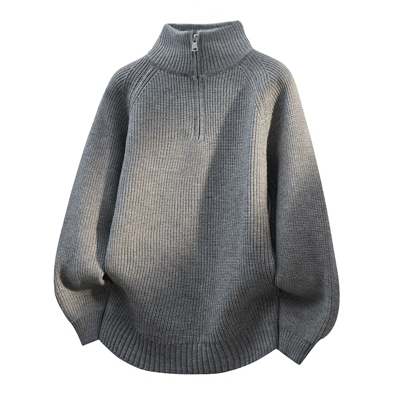 

2025 Winter New Slightly Loose Sweater Unisex Lazy Style Plaid Jacquard Knitwear Autumn Winter Relaxed Fit Round Neck Pullover