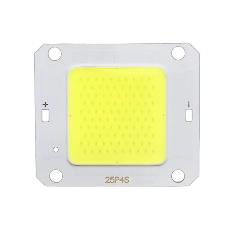 Chip de lámpara LED COB sin controlador, 50W, 12V, cuentas LED, blanco cálido/frío, sin necesidad de controlador, bricolaje para bombilla de