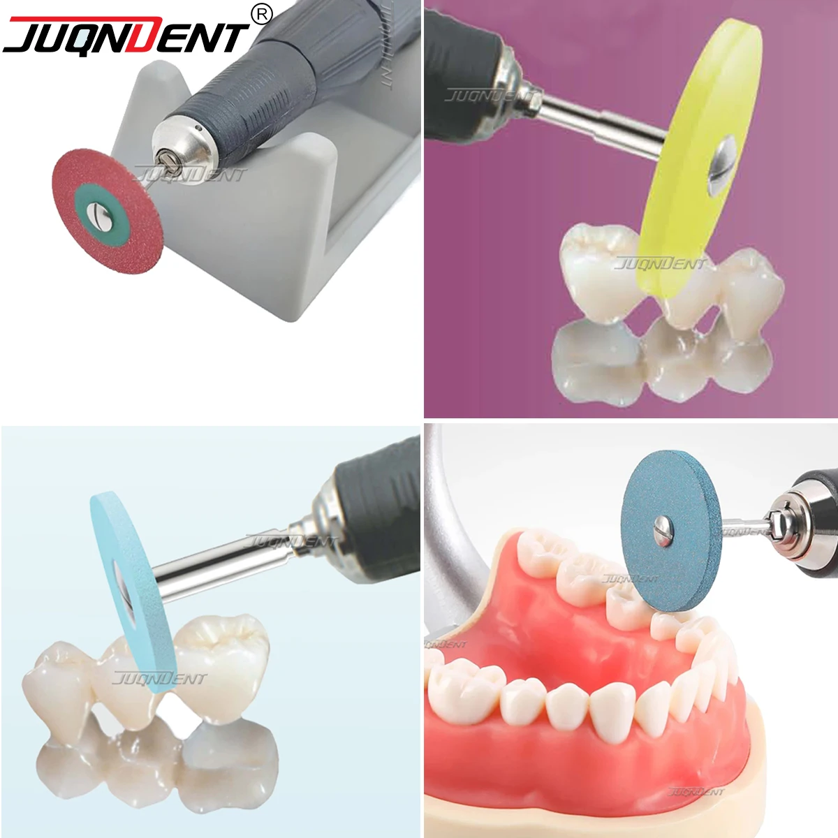 Dental Rubber Diamond Polishing Wheels Polisher Disc HP 2.35mm For Ceramic Porcelain Zirconia Grinding Polishing Dental Products