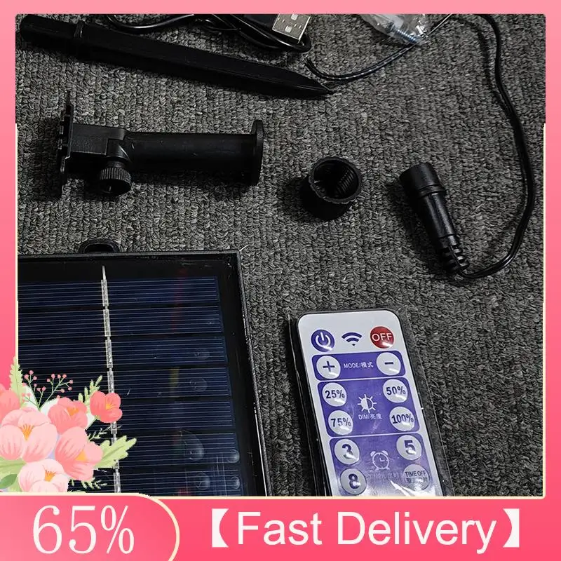 ~Latest Model Solar Battery Box For LED String Lights Outdoor String Lights Control Panel Lithium Panel Light W/Remote Control (