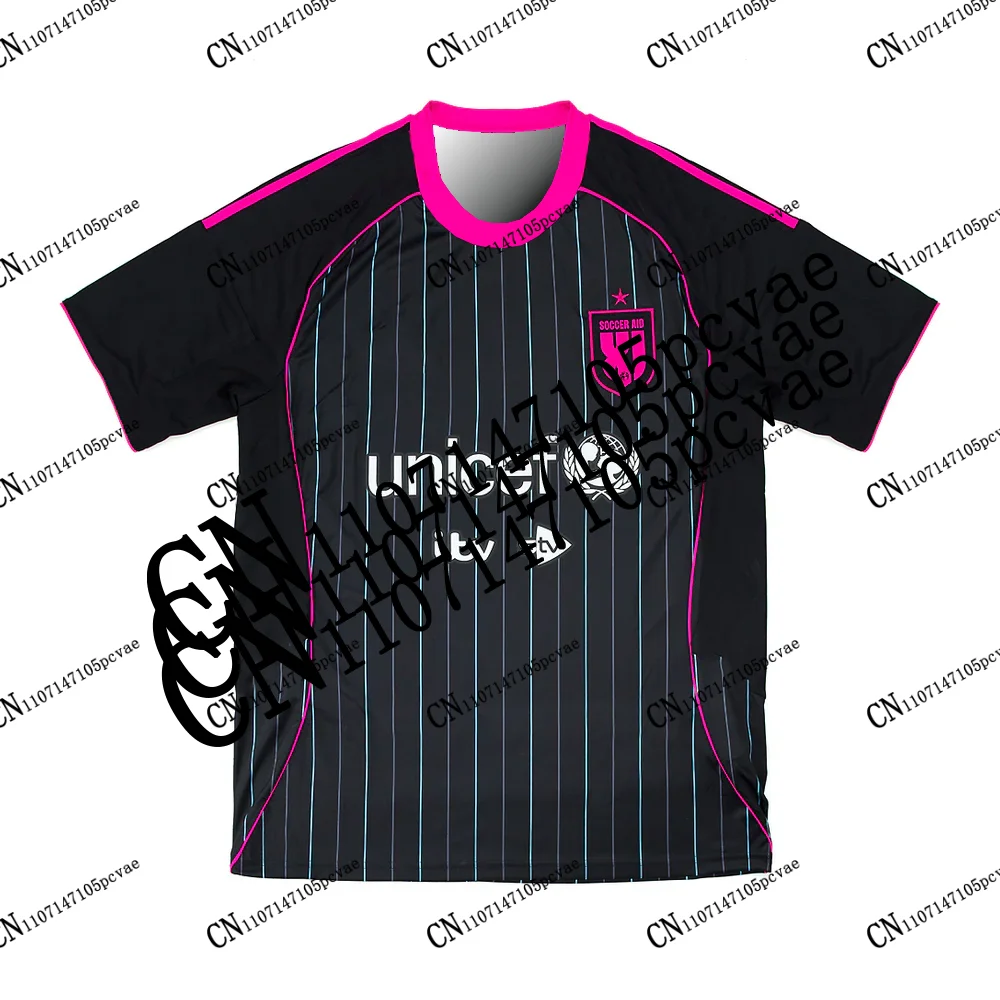 Camisa Réplica Soccer Aid World XI Novas Chegadas 2026-27 Camiseta Estampada em 3D para Fãs de Futebol Adulto Casual Especial Infantil