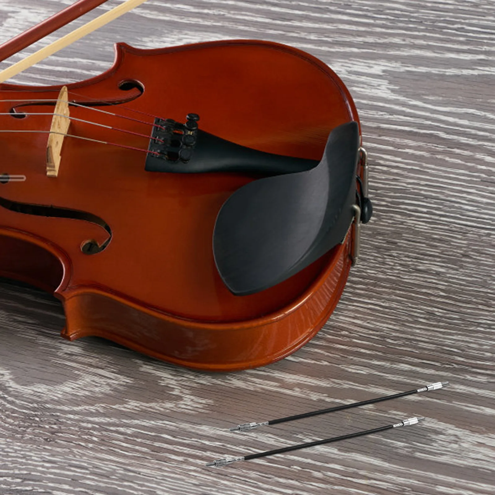 

2Pcs Violin Tailpiece Steel Wire Tailcord Anti-Slip Rope Universal 34-44 Violins Replacement Repair Kit Enhanced Stability