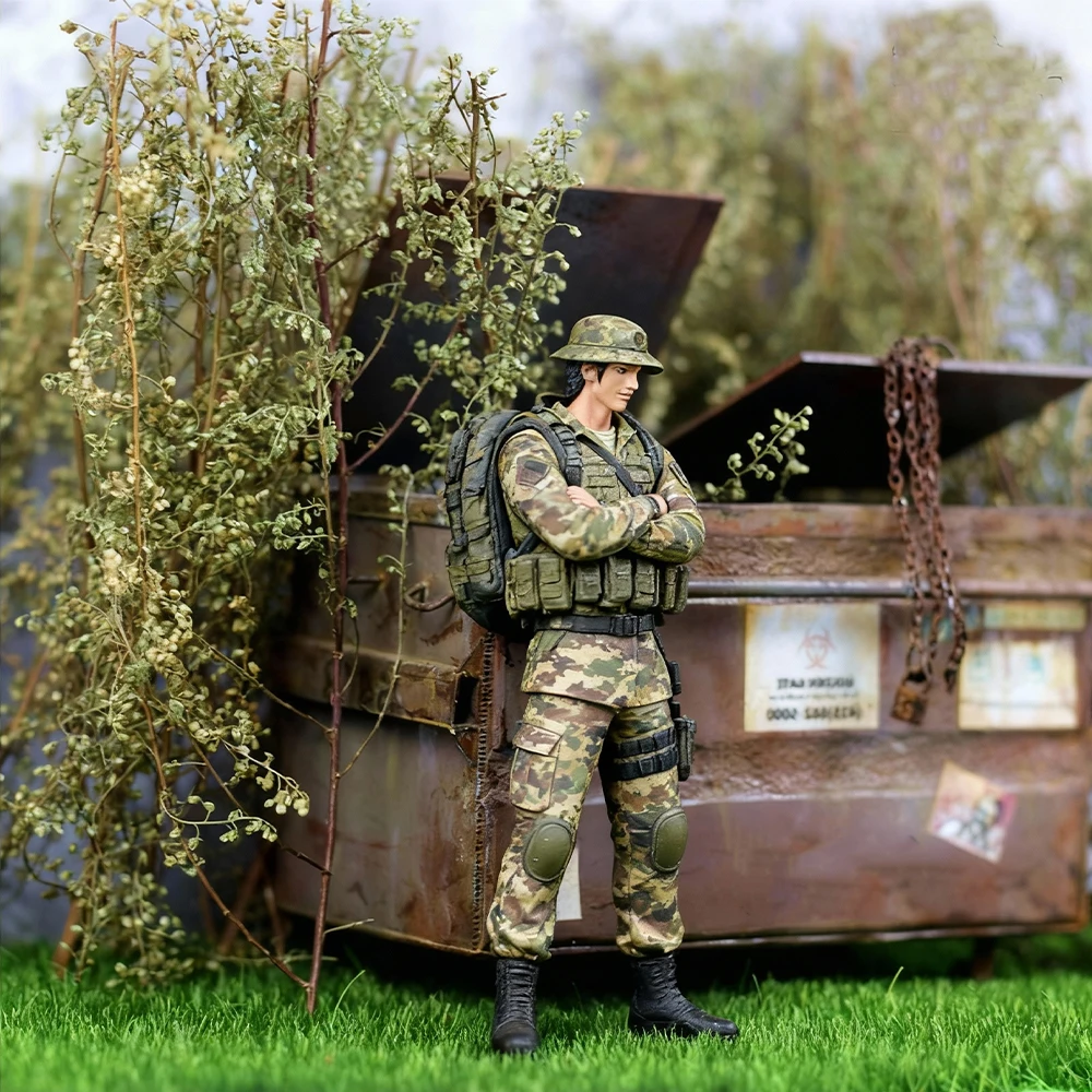 Materiały do dioramy Miniaturowa wojskowa roślina terenowa symulująca krajobraz Krzewy Rośliny do samodzielnego tworzenia modeli/krajobrazów/urodzynowych modeli kolejowych 1 pudełko