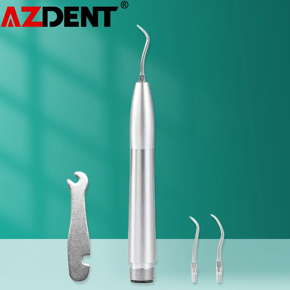 

AZDENT Dental Air Scaler Handpiece Sonic Scaler Tooth Cleaner With 3 Tips 2/4 Holes Comfortable Dentistry Tools Lab Instruments