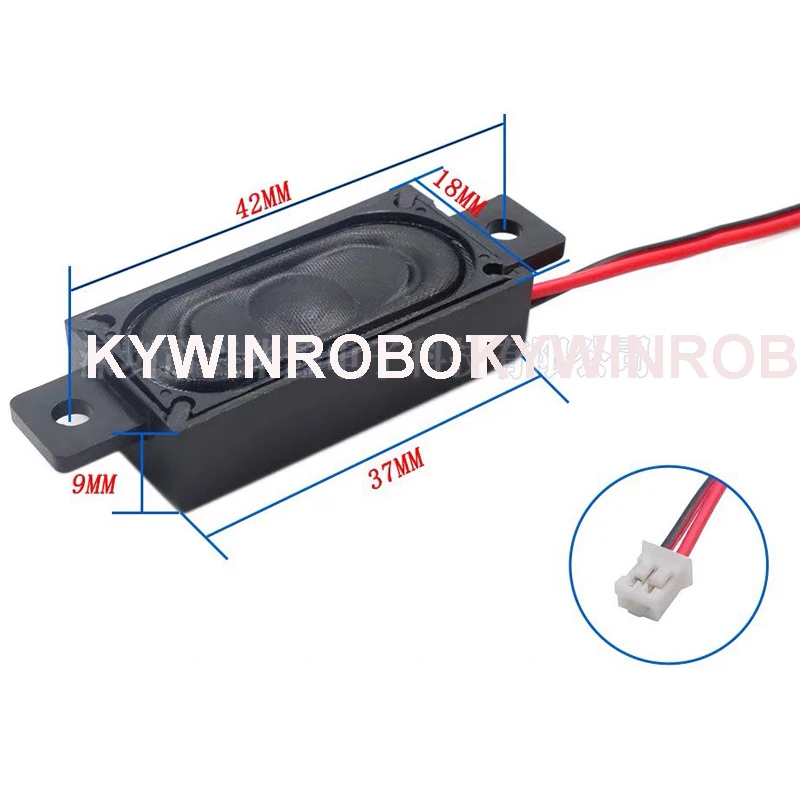 

2PCS/Pair LCD Monitor/TV Speaker Horn 2W 8R 1837 3718 Loud speaker 8 ohms 2Watt 8R 2W 18*37MM thickness 9MM