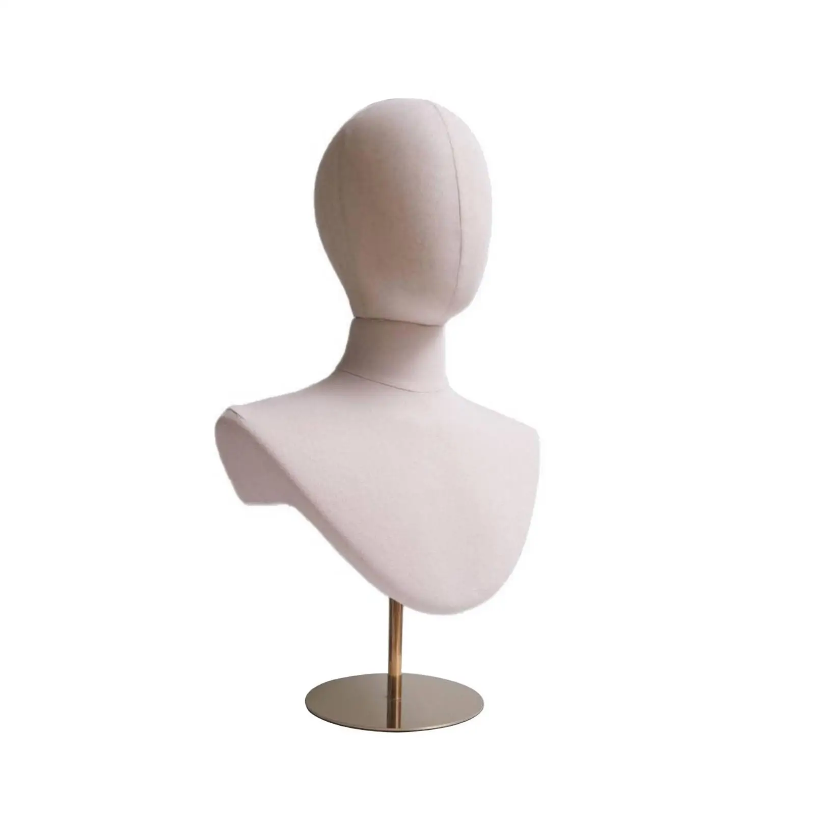 Mannequin Bust with Stand Pinnable Hat Display Stand Stable for Florists