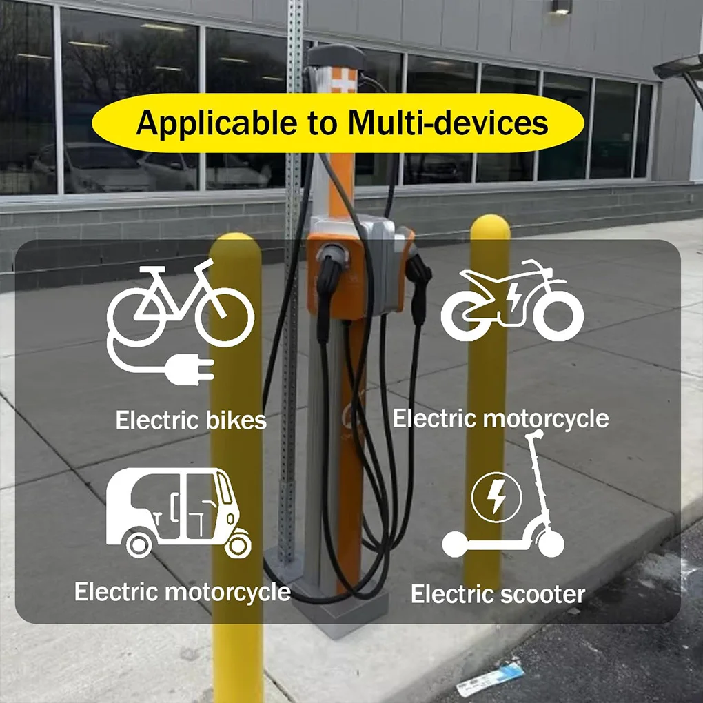 

Для электрических скутеров RV Camper Type 1 J1772 к розетке NEMA 5-15 AC 220 В, зарядная станция, разъем разряда, адаптер, вилка EVSE