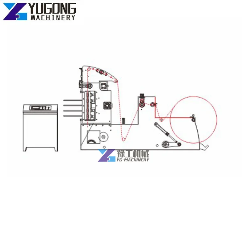 Automatic High Speed Paper Cup Printing Cutting Machine and Blank Punching Roll Die Cutting Machine for Sale