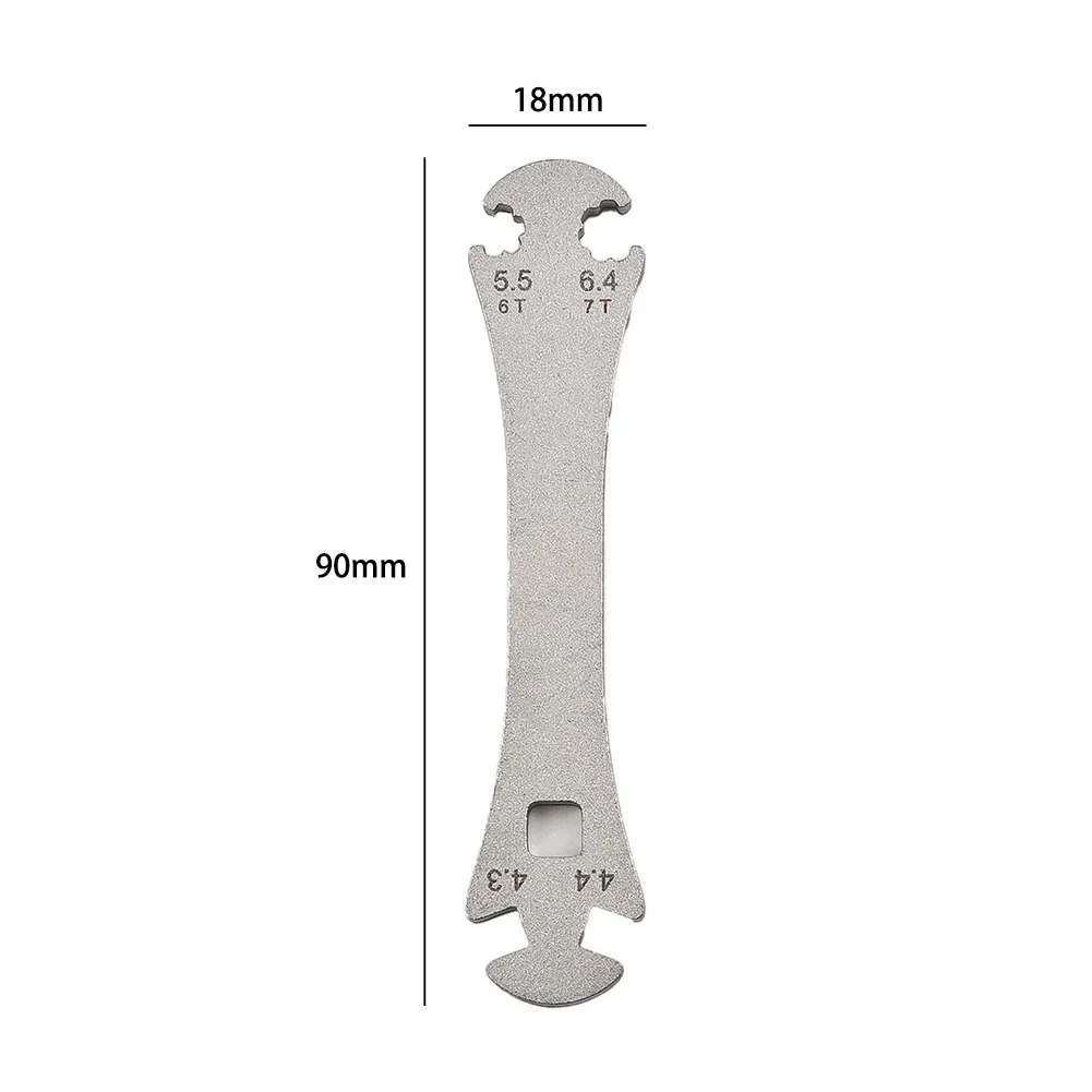 Wrench Bicycle Wrench Outdoor Cycling Durable Tools 1pc 4.3/4.4/5.5/6.4 Bicycle Spoke Wrench Silver For-Shimano Mavic Brand New