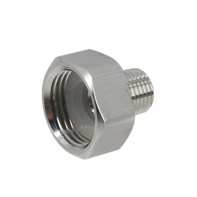 Stainless Stainless 5/8 Female To 1/4 Male Coupler with Silicone Washer Shank Adaptor Brand New