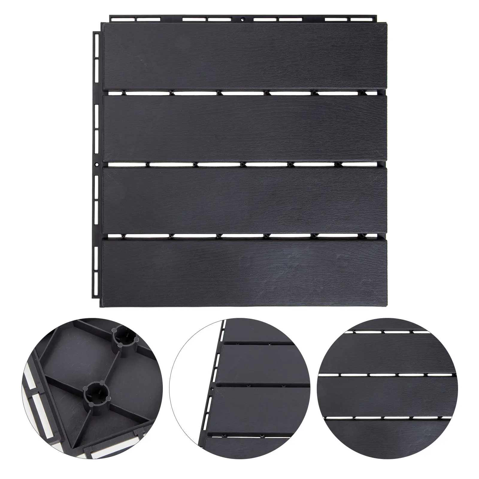 

Waterproof Anti-Corrosion Wood Flooring Outdoor Interlocking Tiles Durable Poolside Floor Wood-Plastic Matching Floor For Garden