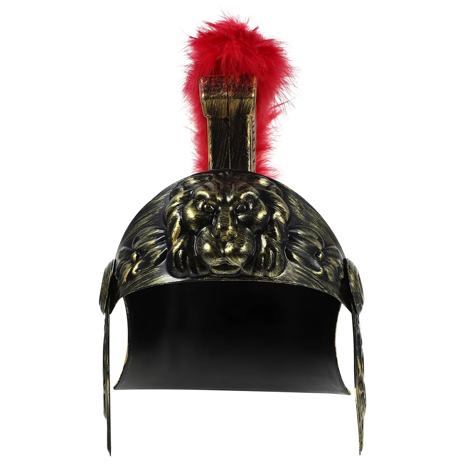 Samurai Hat Men Roman Helmets Plush Toy Middle Ages Costume Plastic Soldier Child Hats Cosplay Costume Hat - Image 2