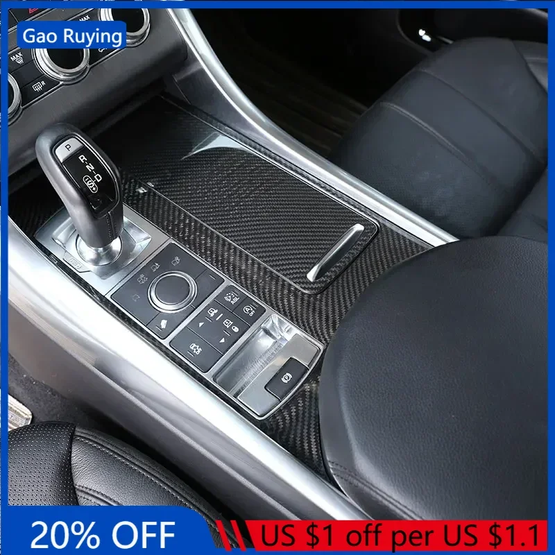 

Gao Ruying For Land Rover Range Rover Sport 2014-17 Real Carbon Fiber Car Center Console Panel Cover Trim Car Accessories (LHD)