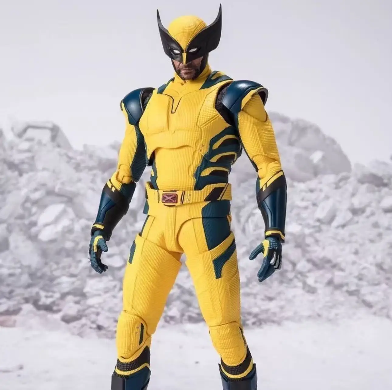 En stock Bandai SHF Wolverine tío Lobo Deadpool y Wolverine Marvel versión de película colección de figuras de acción regalo