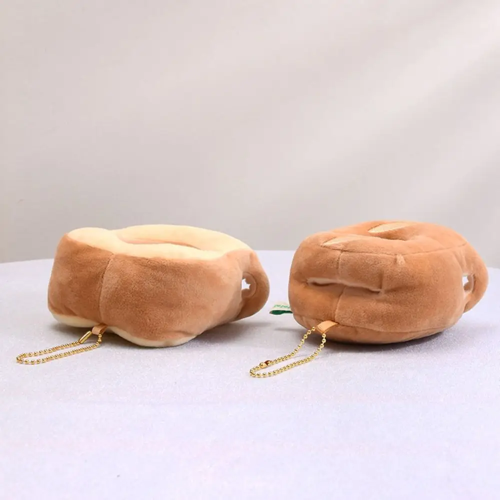 귀여운 빵 시리즈 만화 플러시 인형 다채로운 곰 토끼 플러시 장난감 개구리 오리 키체인 펜던트