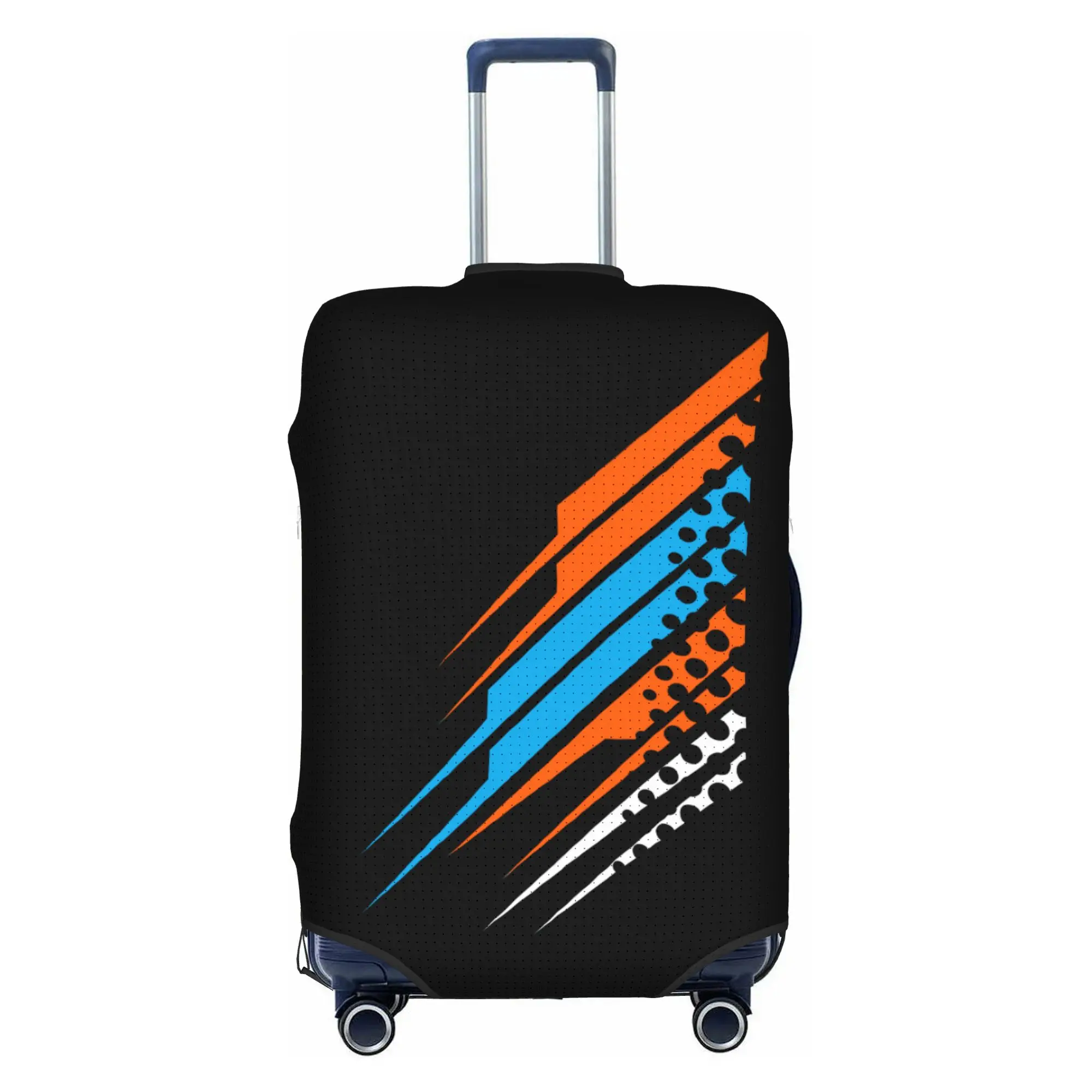 Custom Ready To Race Luggage Cover Elastic Motorcycle Rider Racing Sport Travel Suitcase Protective Covers Fits 18-32 Inch