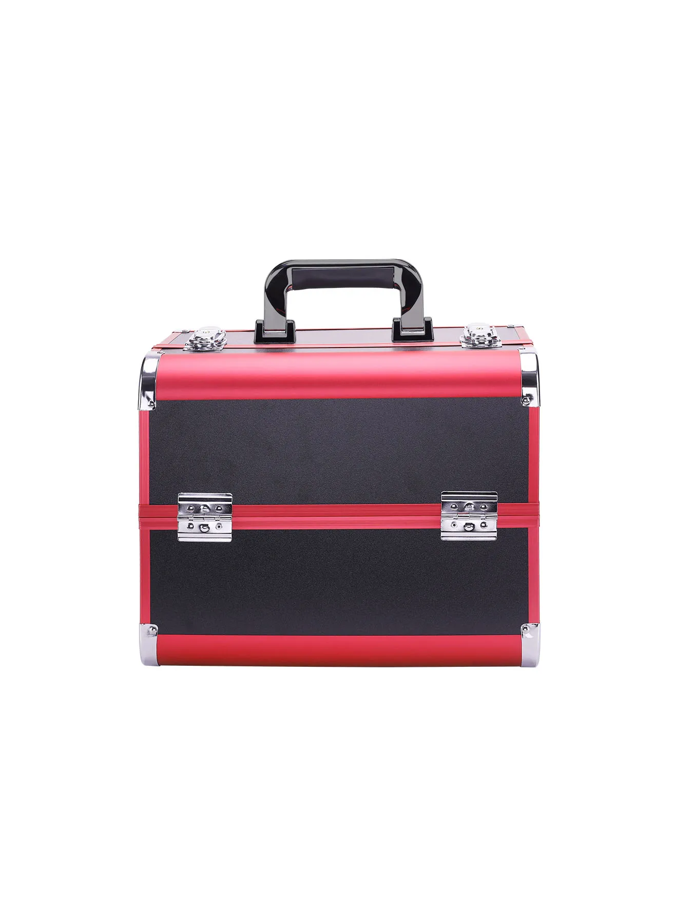 Makeup train case large portable cosmetic cases 4 trays professional makeup storage organizer box make up box