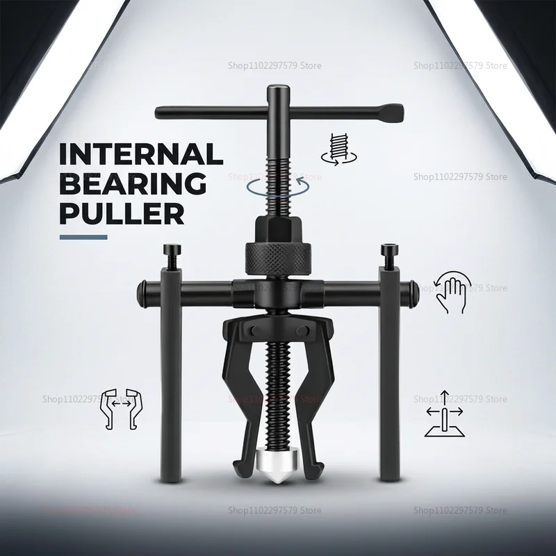 

Heavy Duty Bearing Puller Tool Three-Claw Car Axle Gear Separator Auto Repair Inner Bearing Extractor for Vehicle Maintenance