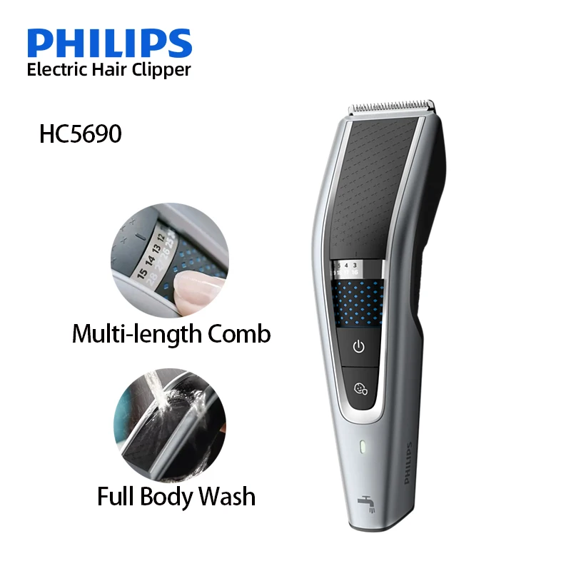 Philips Hairclipper HC3688 HC5690 Electric Hair Cutter Head Washable Household Electric Hair Clippers Multi Length Settings image 4