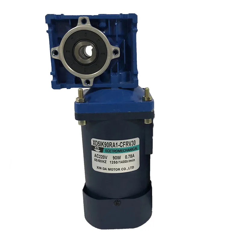 RV30 220V 90W AC engranaje helicoidal Motor de eje de salida única con regulador de velocidad velocidad ajustable CW CCW alto par