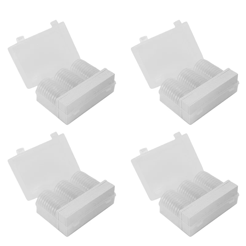 

ABWZ-46 Mm Coin Capsules Holder And Protect Gasket Coin Holder Case Box For Coin Collection Supplies (8 Sizes, 120 Pieces)