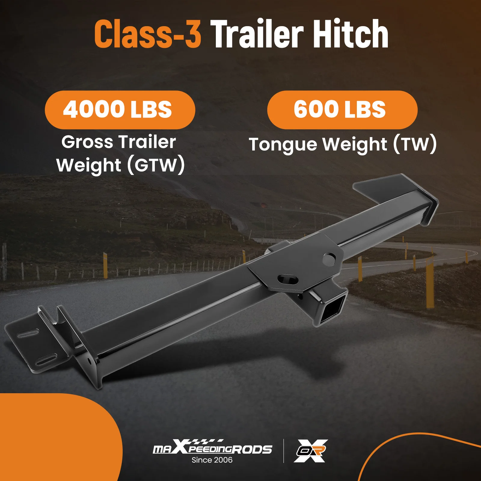 Trailer Tow Hitch for Toyota RAV4 1996 1997 1998 1999 2001 2002 2003 2004 2005 - view 2