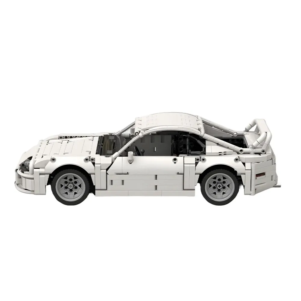 MOC Toyota Supra MK4 (1:12) Coche Blanco de Bloques de Construcción, Modelo Supra MK4 Blanco, Ladrillos de Coche Manual para Ensamblar, Juguetes, Regalo de Cumpleaños para Niños
