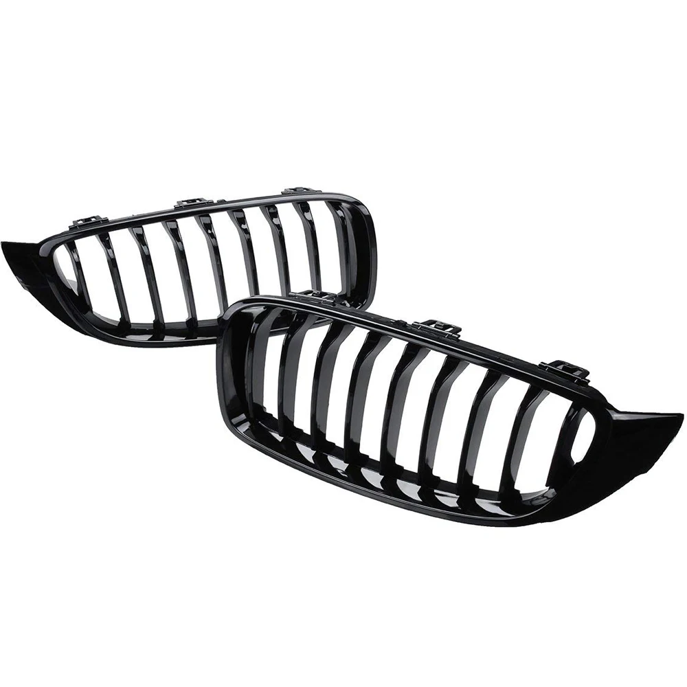 Black Front Kidney Grille Slat M4 Style Grill for BMW F32 F33 F36 F80 F82 2013-2018 Cabriolet Coupe FOR BMW 425i 430i 440i 435i