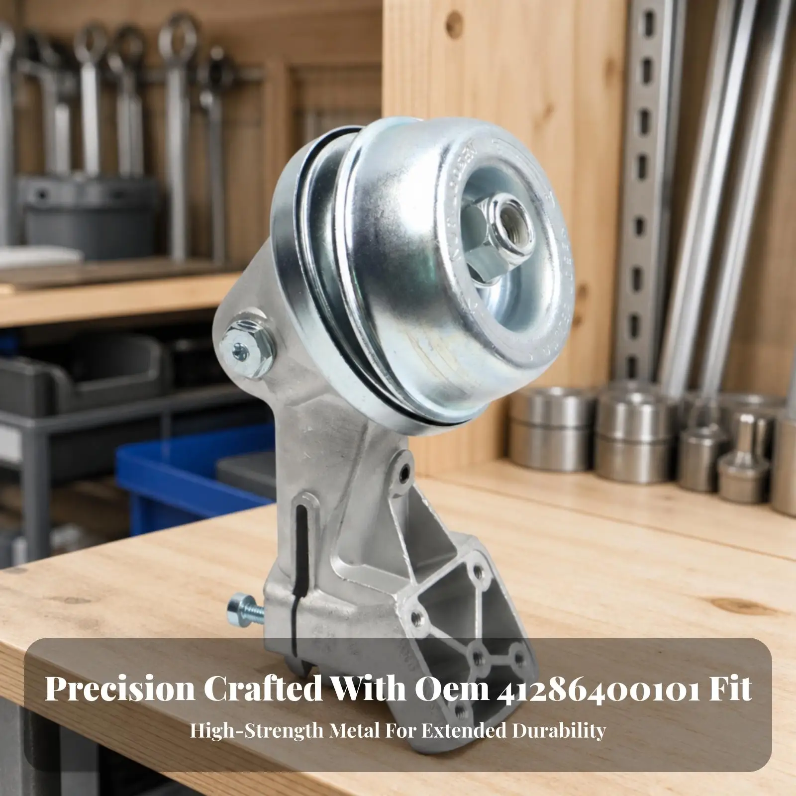 FS160 Brush Cutter Gearbox Assembly | Compact Profile Design, Precision-Machined Drive Area, 41286400101 Replacement Gear Head