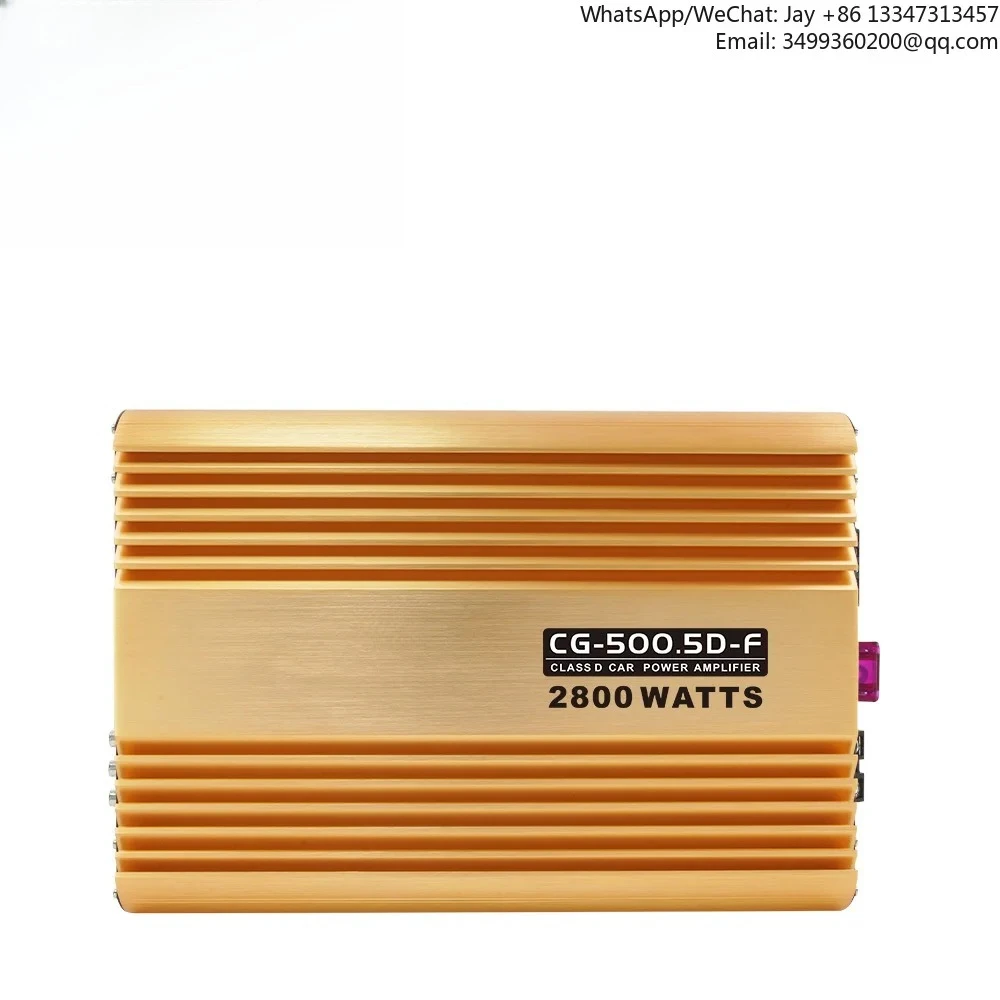 

Suoer New Trend CG-500.5D-F Class D Amplifier 4.1 Channel Full Range 2800w 5 Channel Car Amplifier