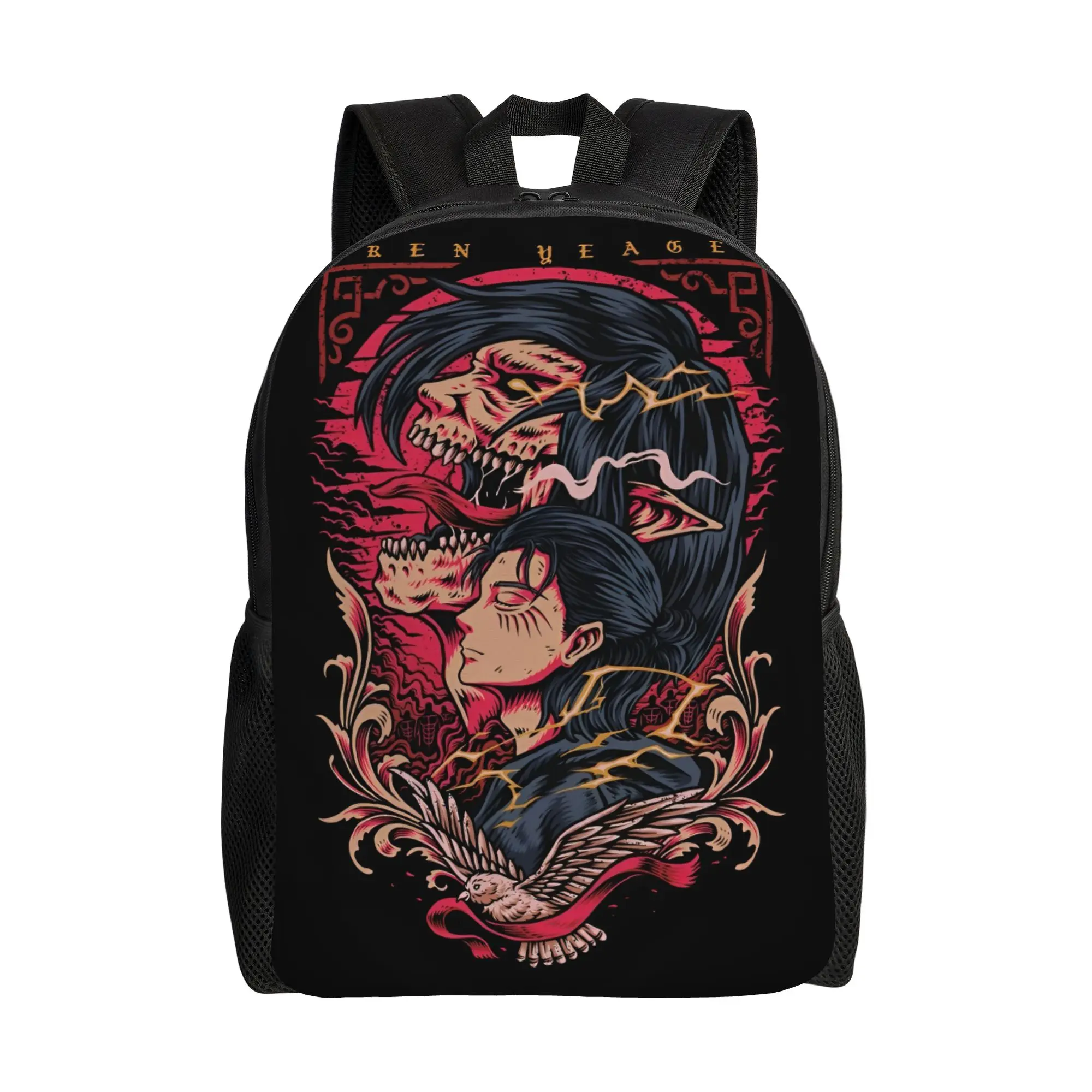 Levi Ackerman Backpack  Daily Backpacks Student Unisex Cool High School Bags Custom Pattern Rucksack