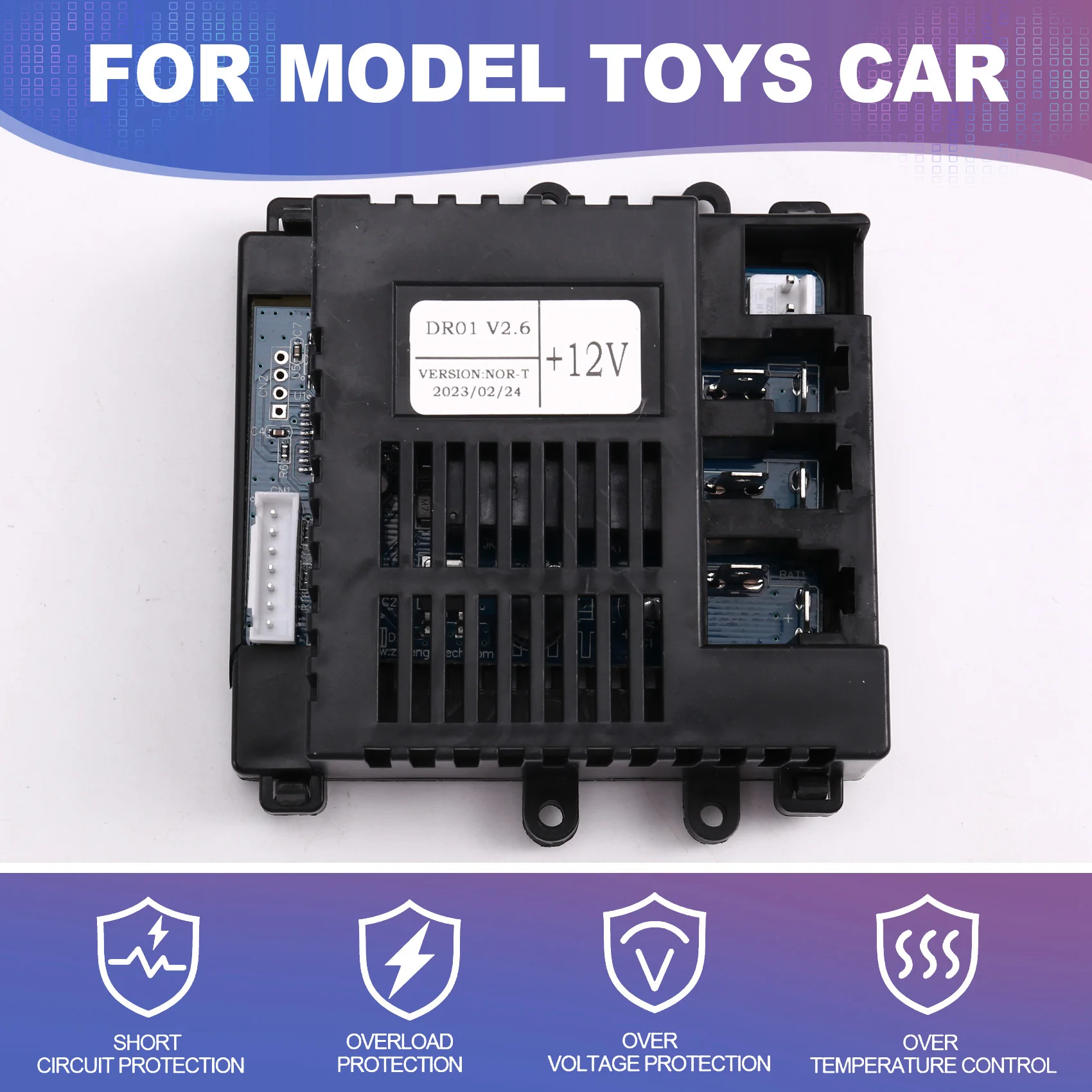 

FBIL-For Children' S Electric Vehicle Remote Control Receiver, DR01 V2.6 Replacement Part