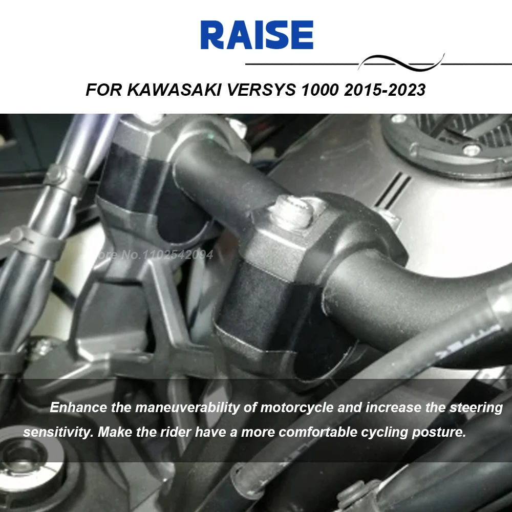 For Kawasaki Versys 1000 2015-2021 2022 2023 2024 Versys1000 Motorcycle Handle Bar Riser Move Height Up Kit Clamp Raised Extend