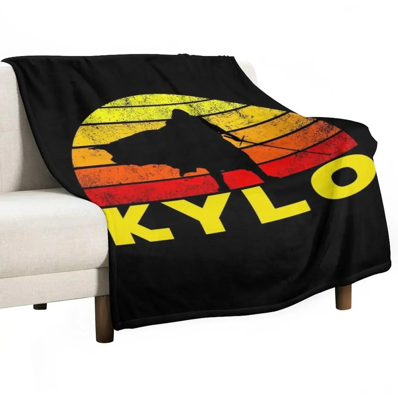 

New KYLO retro vol.1 Yellow Throw Blanket Blankets For Bed Sleeping Bag Blankets