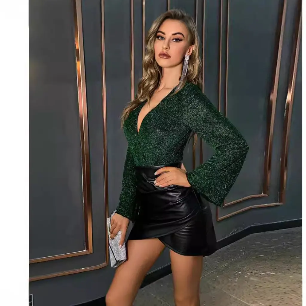 

Women's Asymmetrical Waist Skirt FR126 Sweet Fresh Style Short Leather Skirt Fashion by