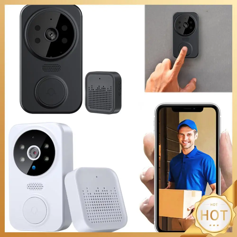 WiFi Wireless Visual Intercom Doorbell APP Remote Monitoring Smart Visual Doorbell Front Door Camera Indoor Outdoor Surveillance