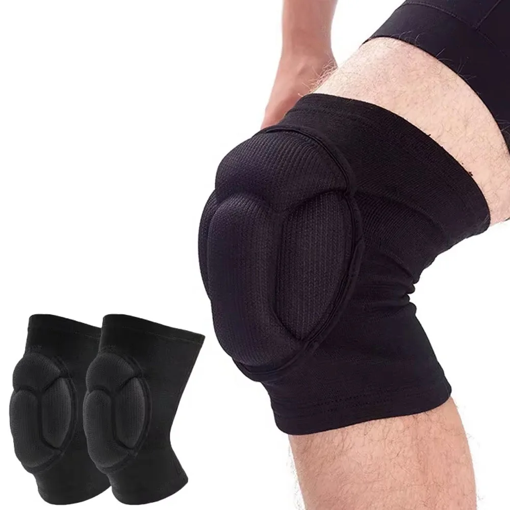 1 Pair Sports Thickening Knee Pads Volleyball Extreme Sports Kneepad Brace Support Dancing Anti collision Elastic Knee Protector