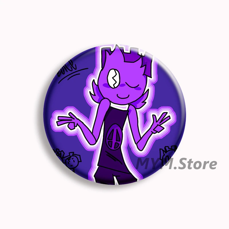 Jimbojimmy123 Anime Soft Button Pin Jimbo Peace Spicy Funny Meme Cartoon Brooch Badge Bag Decor Accessories Kids Gifts