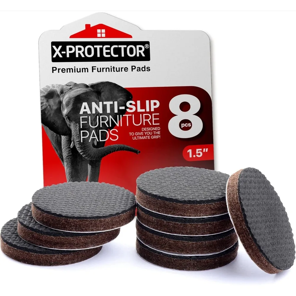 

Anti-slip Furniture Mats, 8 X 1 1/2 Inch Mats, Premium Anti-slip Furniture Mats, Self-adhesive Rubber Furniture Feet Mats