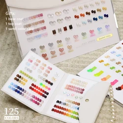 High End 125PCS Nail Salon Gel Polish Set With Color Card Luxury Gel Polish Collection Set Soak Off UV LED Nail Varnish15ml
