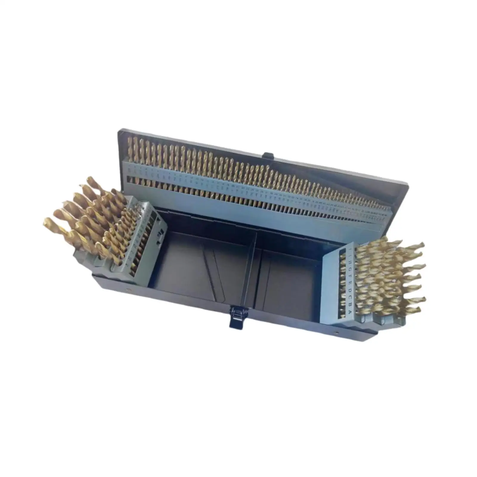 Kit di punte da trapano da 115 pezzi per metallo temprato, lega M35 robusta e versatile in plastica