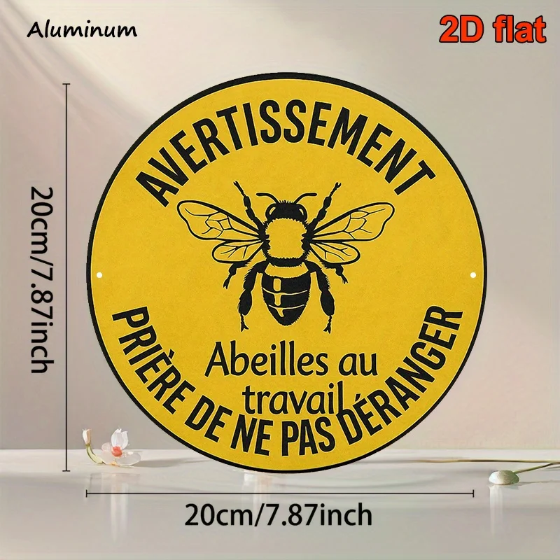 2D Flat - 2D Plane, 1pc Beekeeping Sign - 