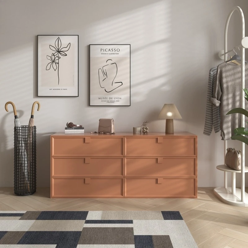 Armário de entrada com pintura francesa