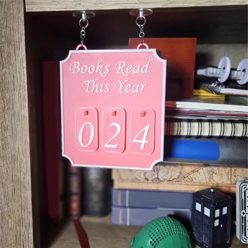 

ABFU-Book Decor для полки, книжная полка, счетчик книжного чтения, трек книжного червя, ежегодное чтение для классной библиотеки, для женщин и мужчин