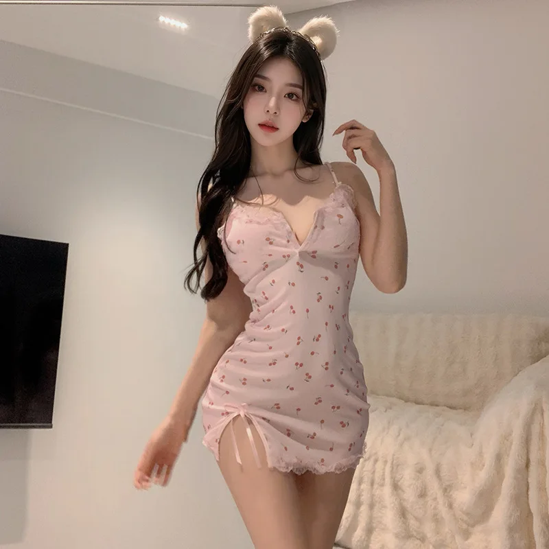 花柄のネグリジェ,セクシーな紫色のレースのジャンプスーツ,女の子のためのセクシーなランジェリー,夏