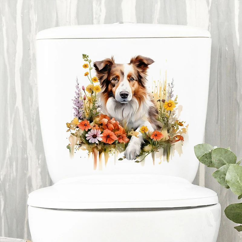 

Border Collie Wall Stickers, Toilet Seat Stickers, Bedroom Entrance Living Room Porch Home Decoration Wall Stickers
