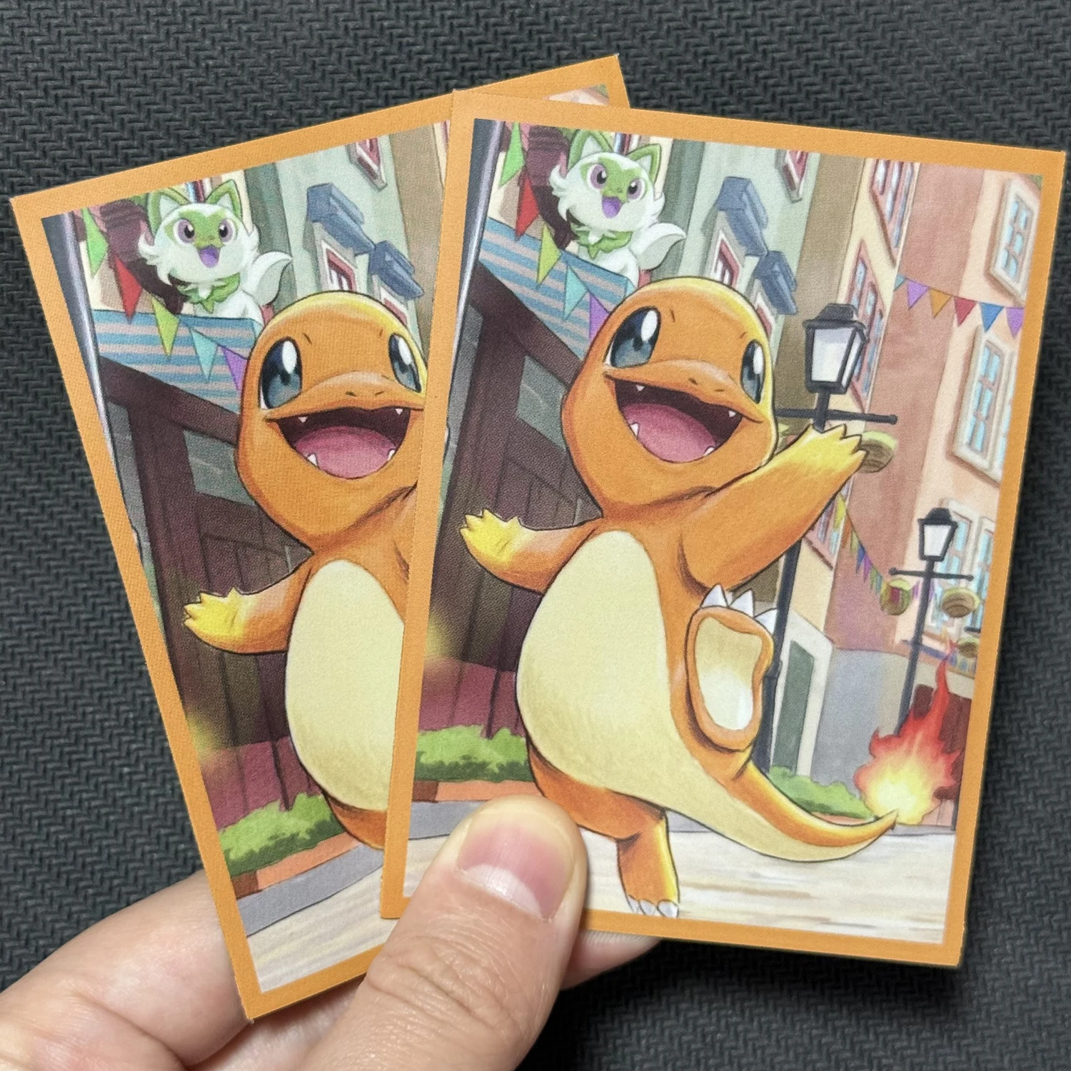 60pcs/Pack PTCG Card Sleeves Pikachu Sleeves Charmander Regular Card Protectors for Standard Size TCG Board Game Card 66x91mm view 2